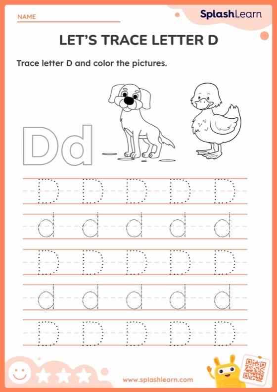 letter d worksheets printable