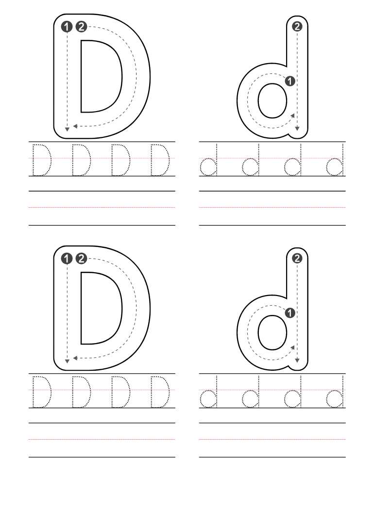 letter d worksheets printable