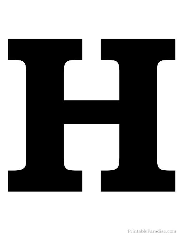 letter h printable