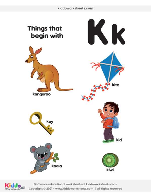 letter k worksheets printable
