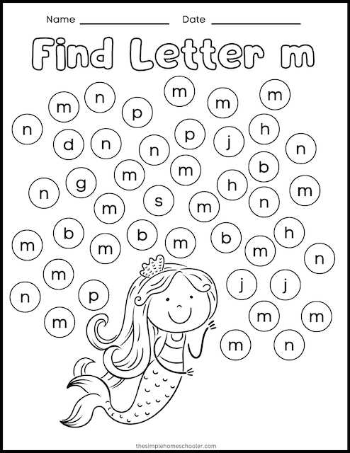 letter m printable worksheets