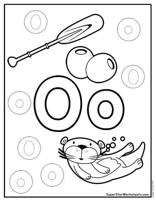 letter o printable