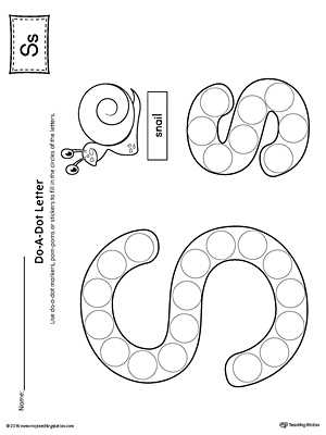 letter s template printable