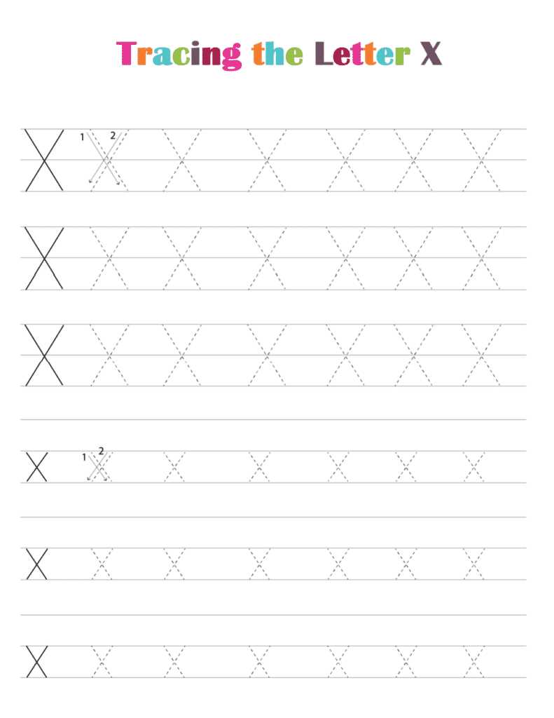 letter x printables