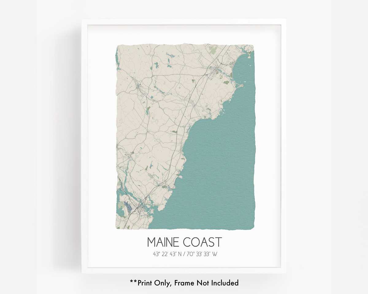 printable map of maine coast