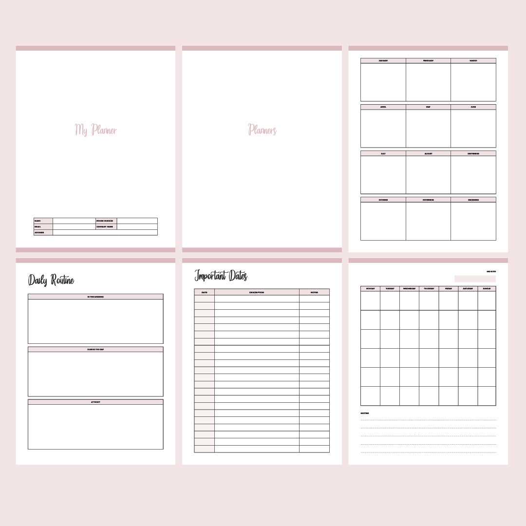 free printable adhd planner