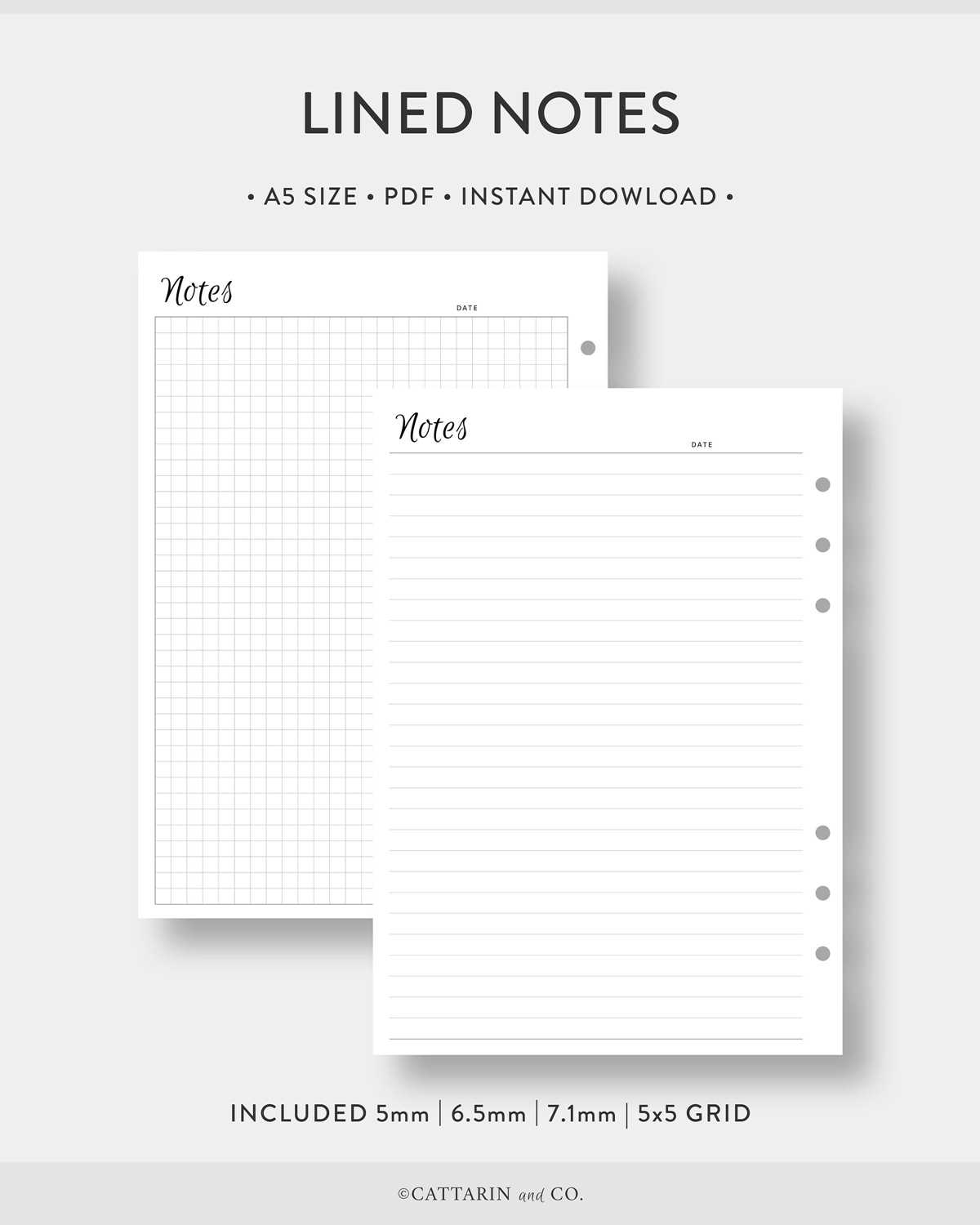 lined note paper printable