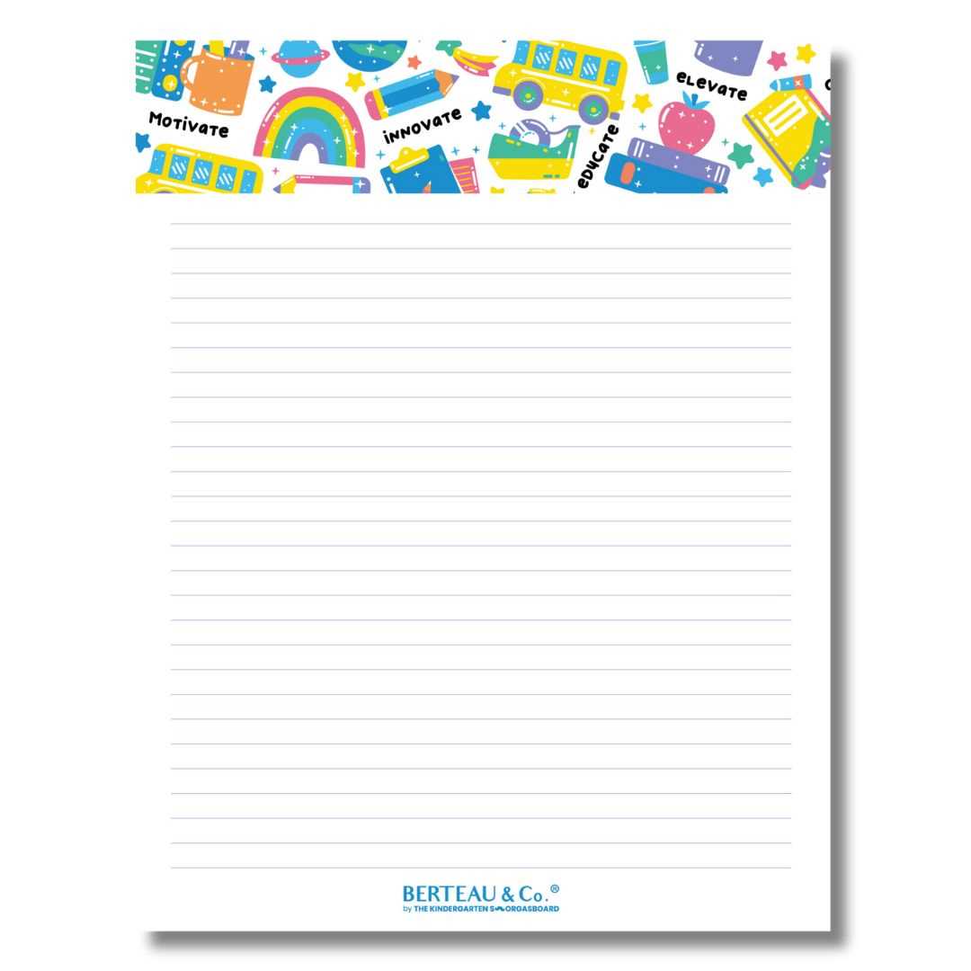lined stationery printable