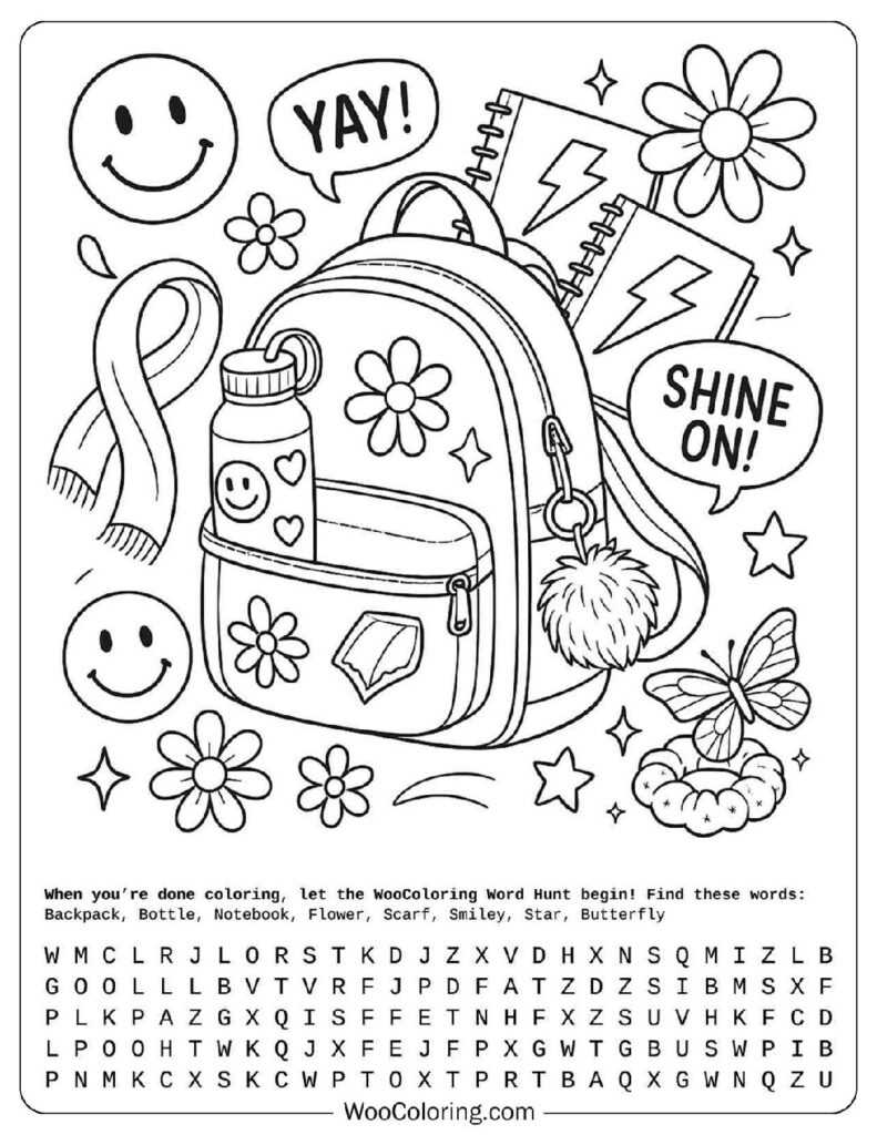 aesthetic coloring pages printable