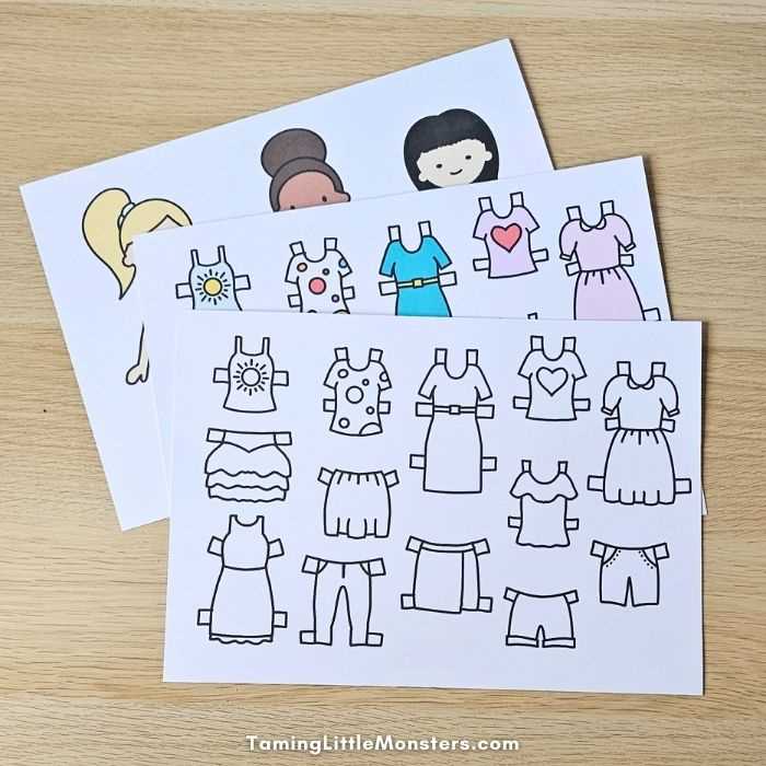 paper doll cutouts free printable