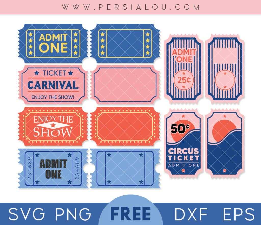 carnival tickets printable