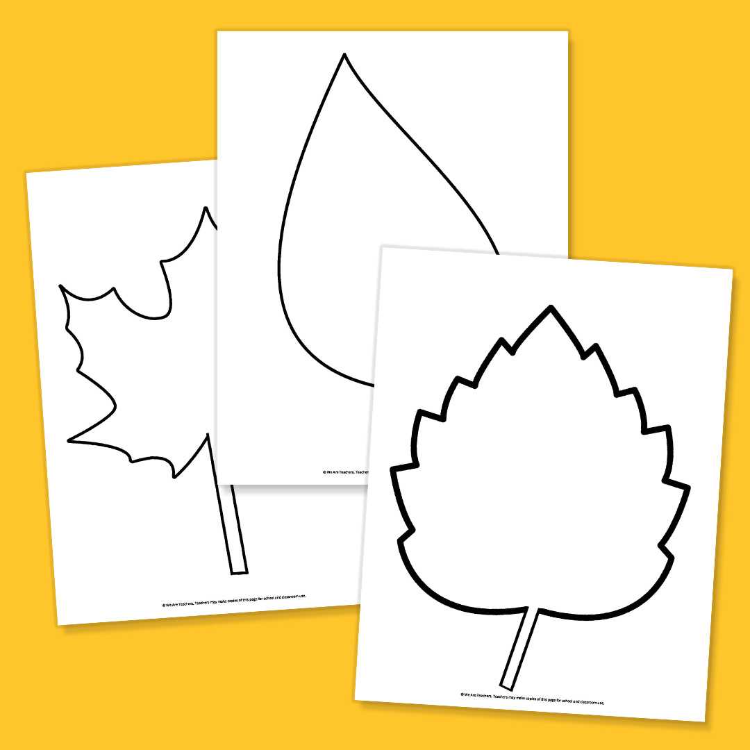 large leaf printable