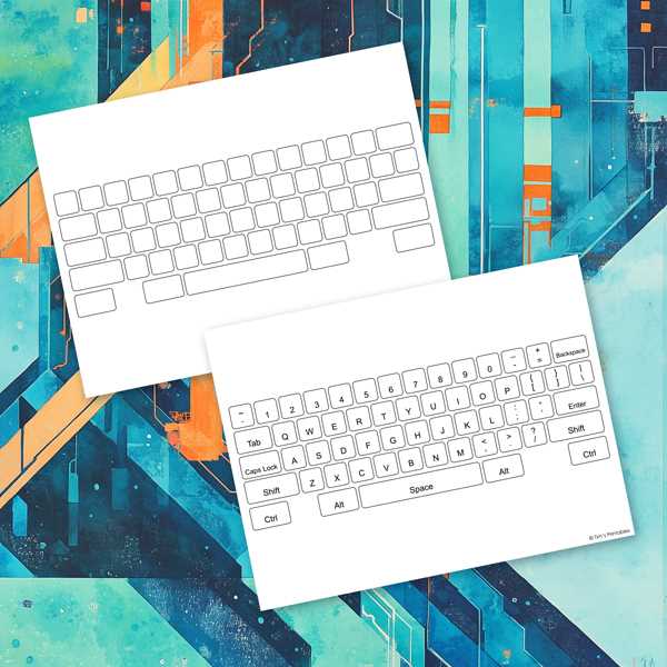 keyboard layout printable