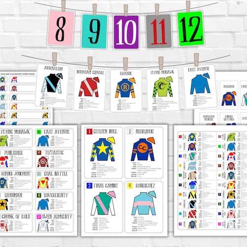 printable derby horses