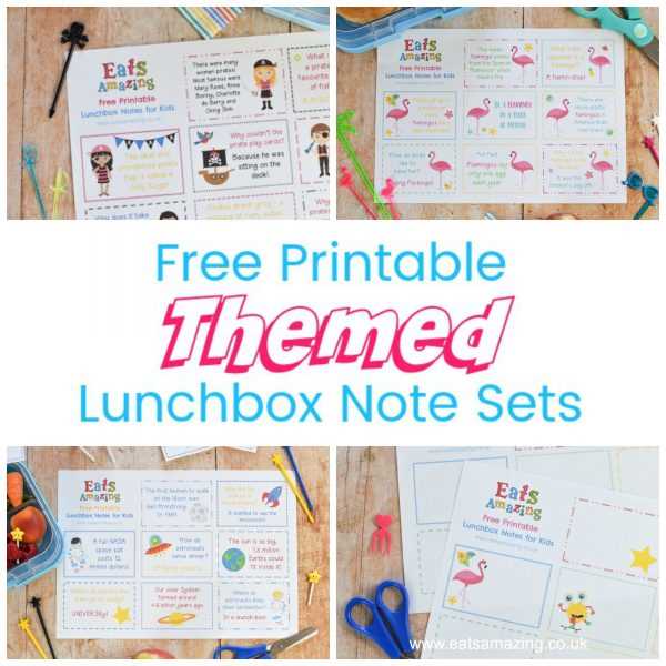 lunch notes printable