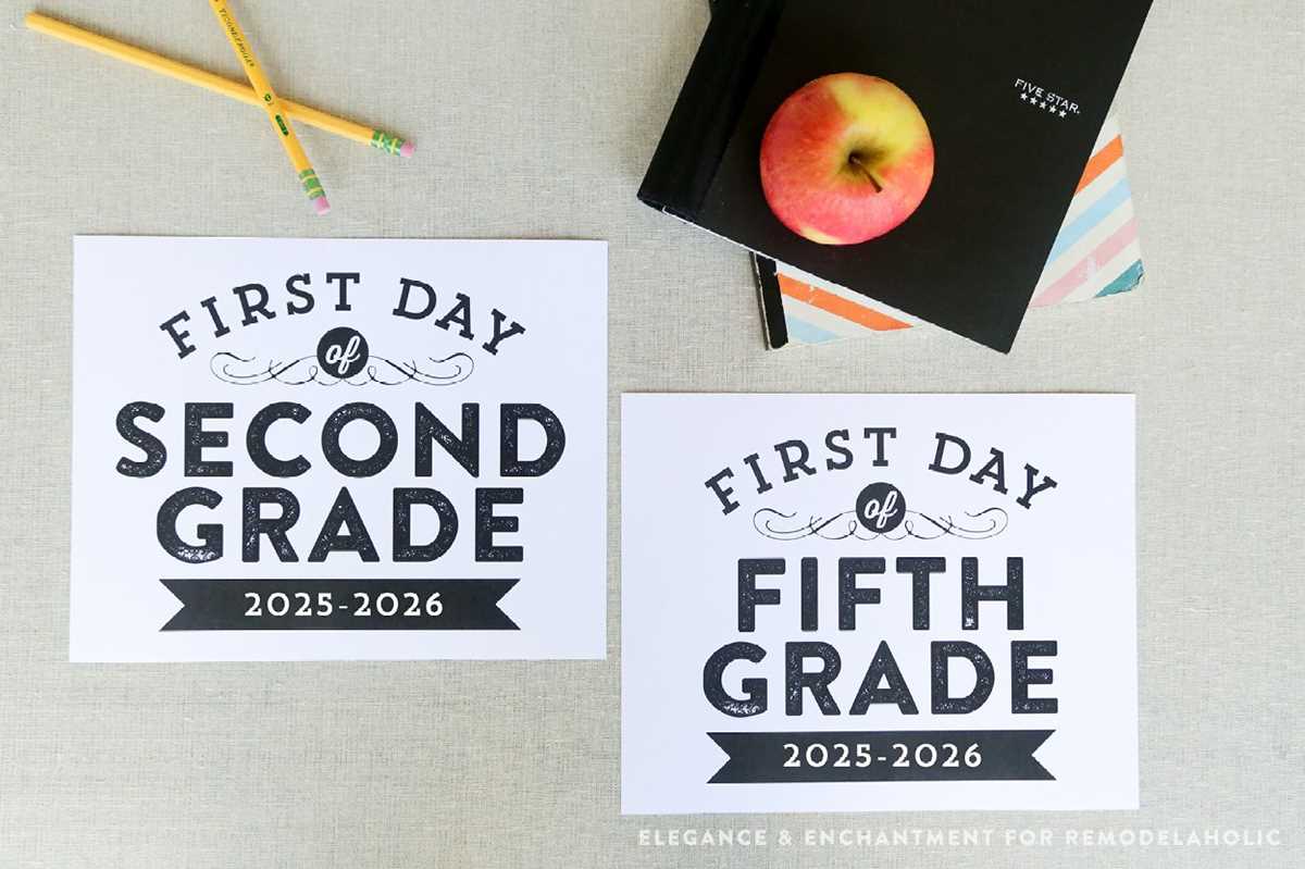 1st day of school sign printable