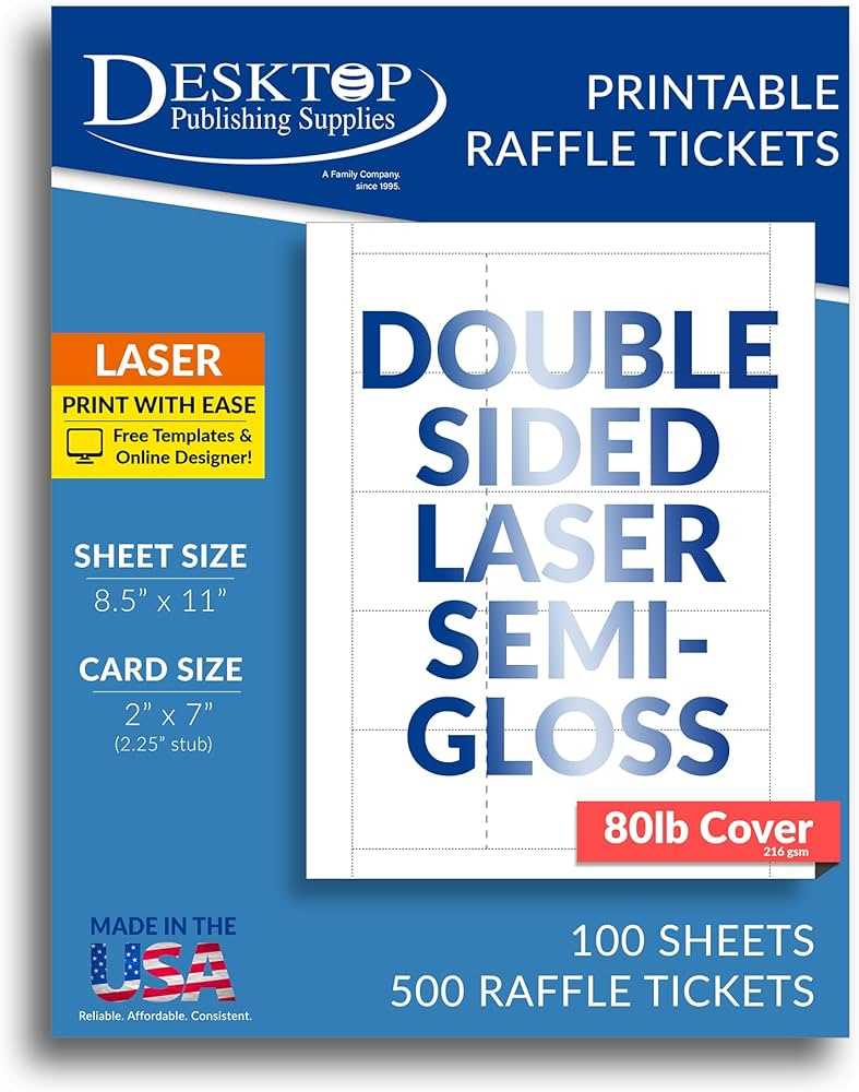 blank raffle tickets printable
