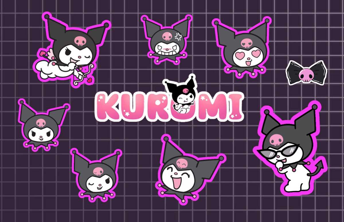 kuromi stickers printable