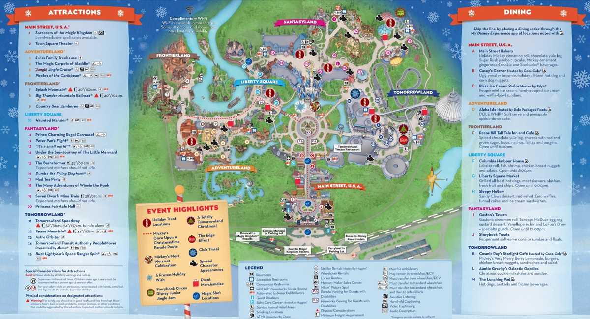 magic kingdom park map printable