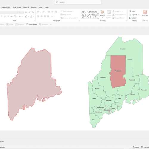 maine county map printable