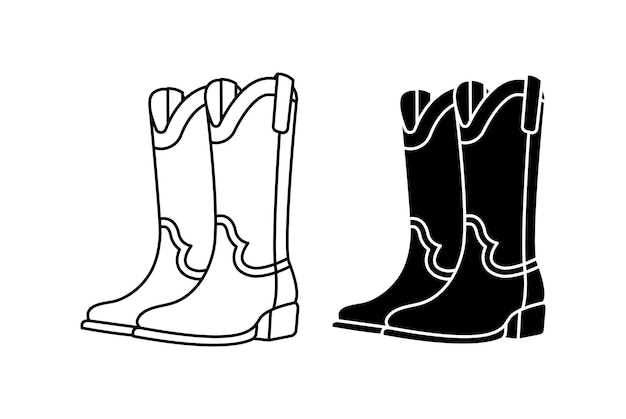 printable cowboy boot template