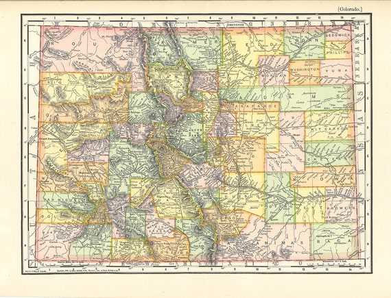 map of colorado printable