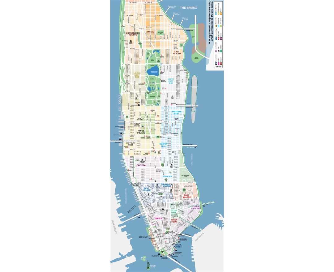 map of manhattan nyc printable