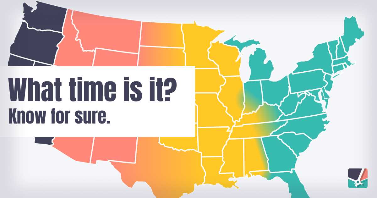 map of time zones usa printable