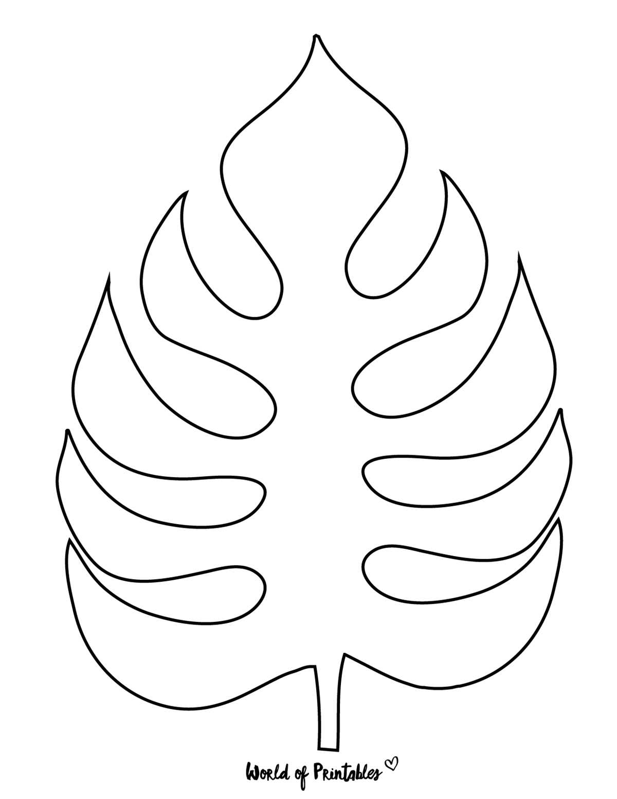 large leaf printable