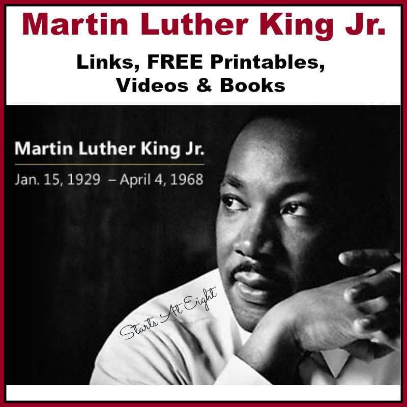 martin luther king jr printables