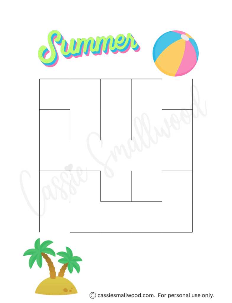 maze printable easy