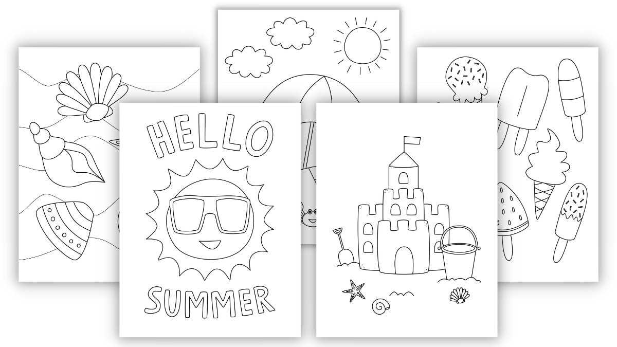 printable summer activity pages
