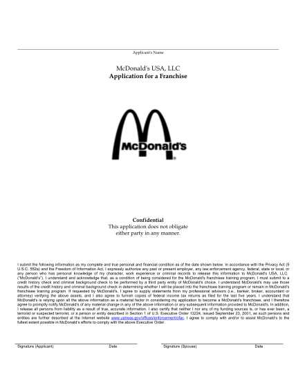 mcdonald employment application printable