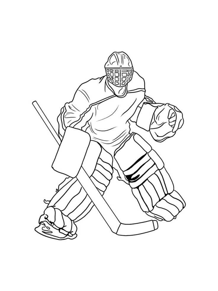hockey coloring pictures printable