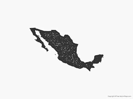 mexico map printable