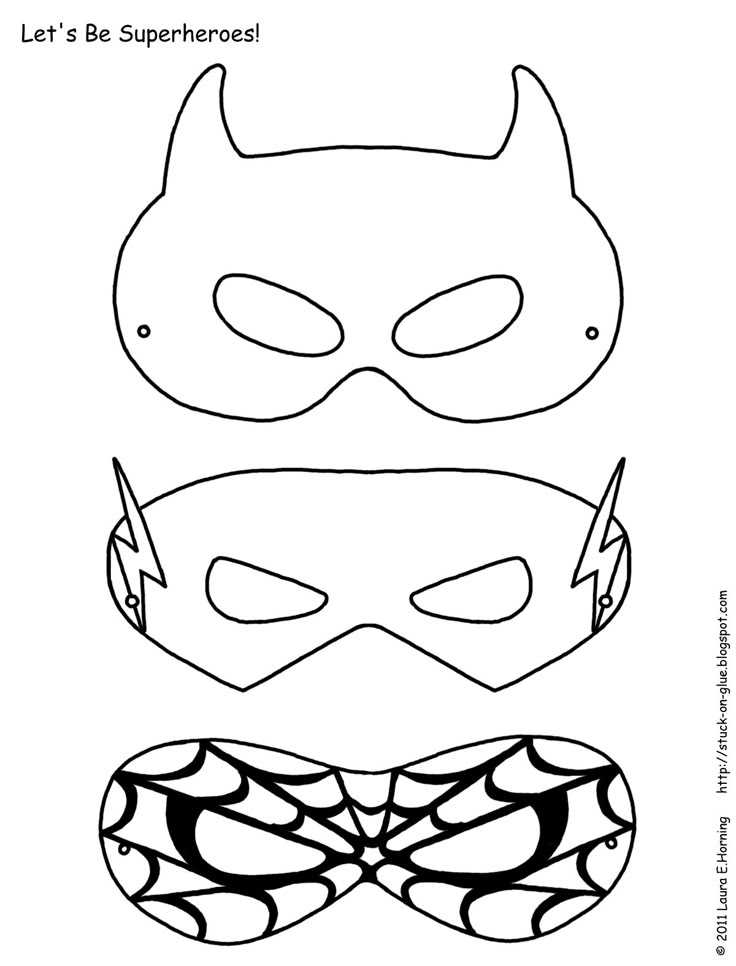 superhero masks printable