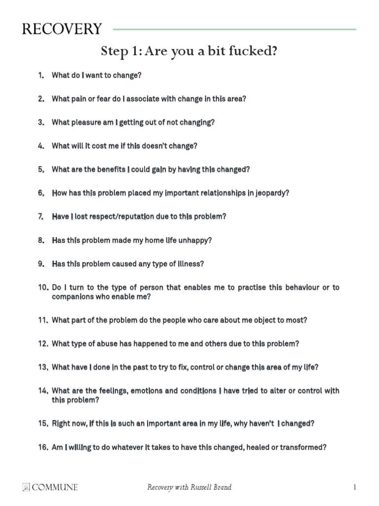 12 steps printable