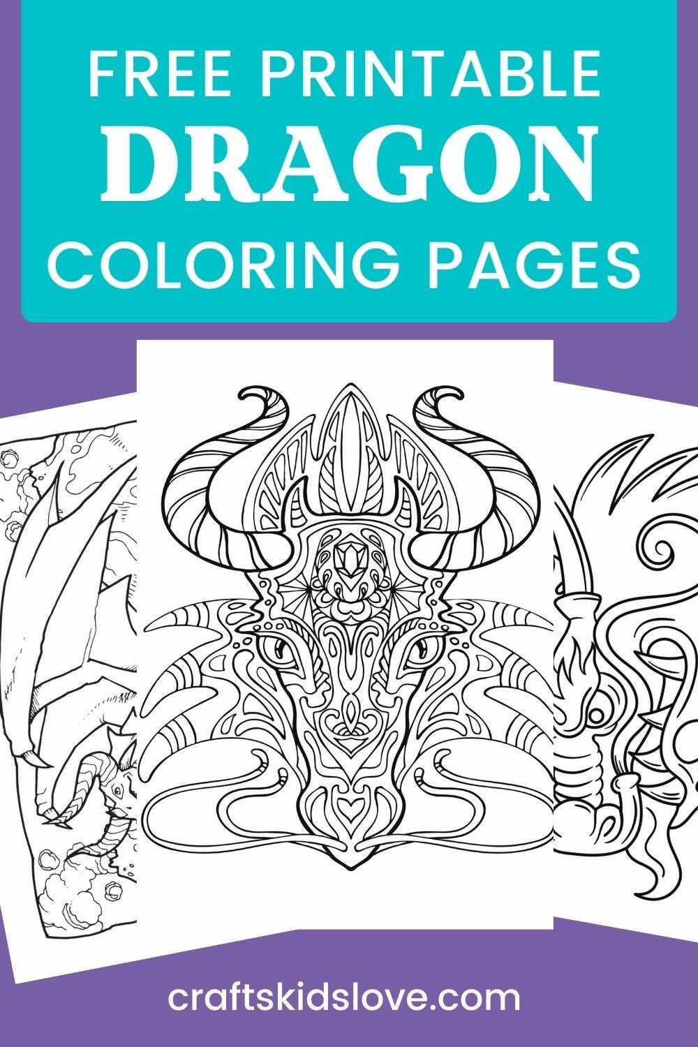free printable dragon pictures