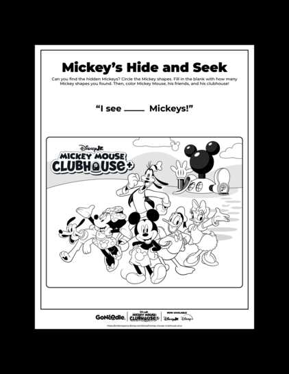 mickey clubhouse printables