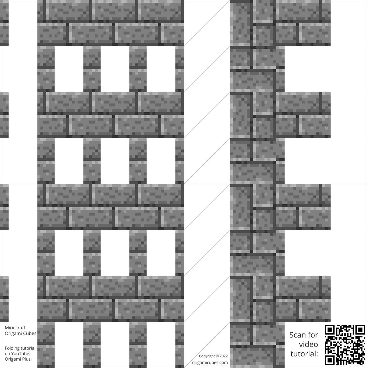 minecraft foldable printables