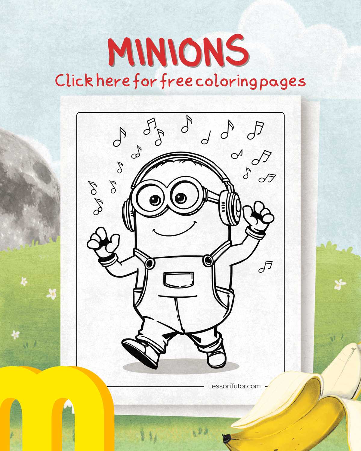 minion coloring sheets printable