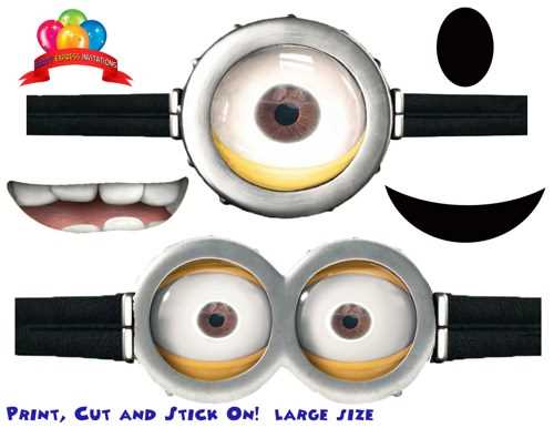 minion eye printable