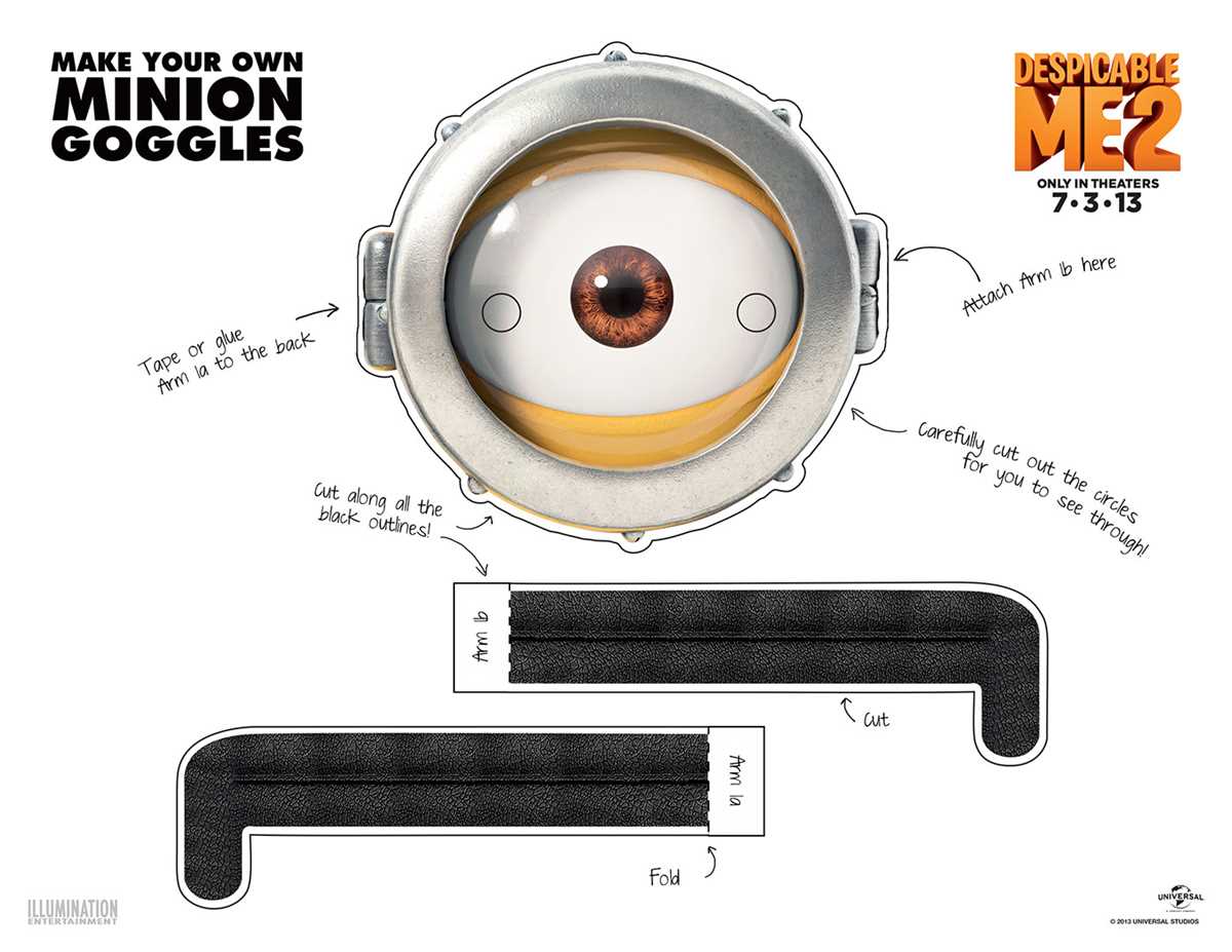 minion eyes printable
