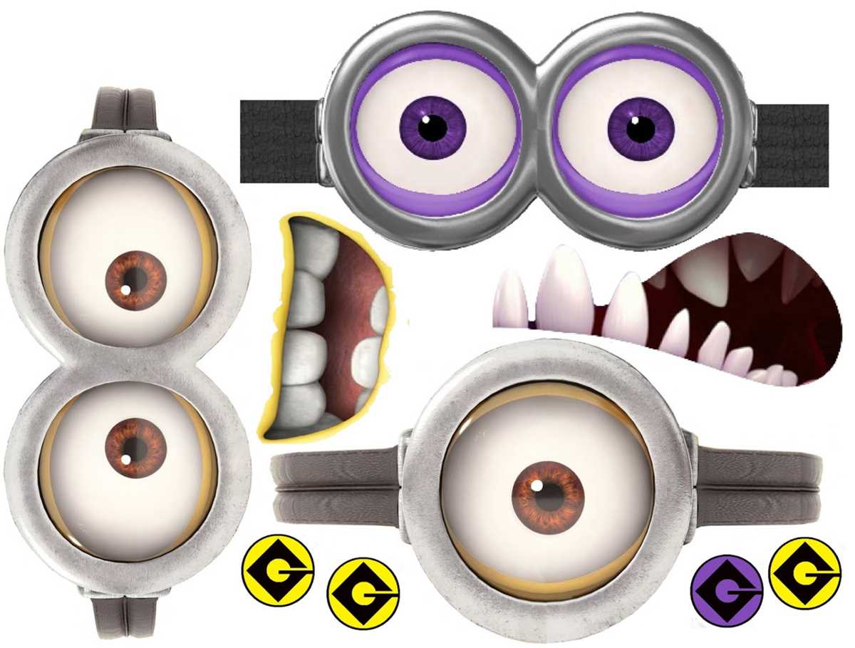 minions eyes printable