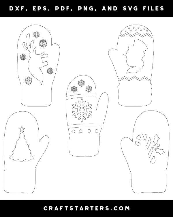 mittens free printable