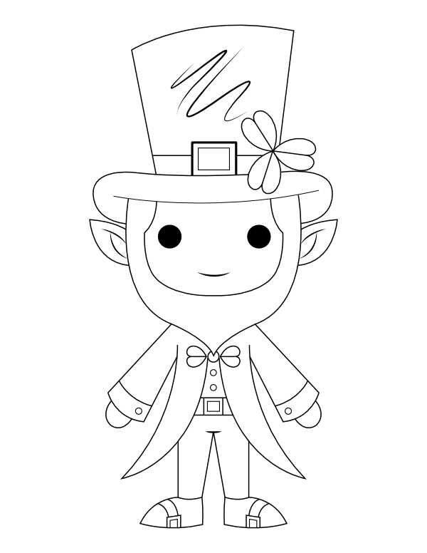 leprechaun coloring pages printable