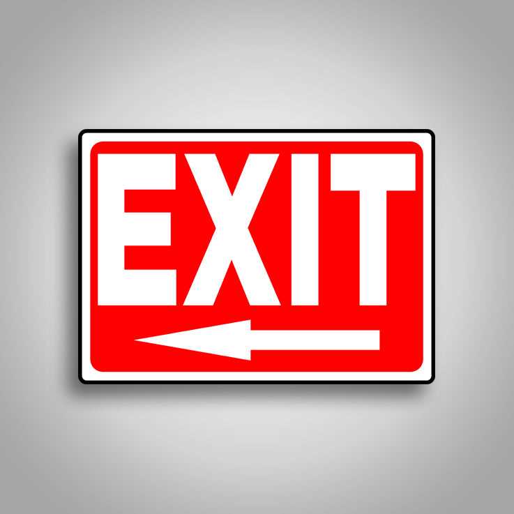 printable exit signs free