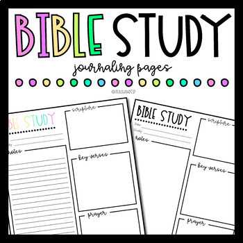 free bible study printables
