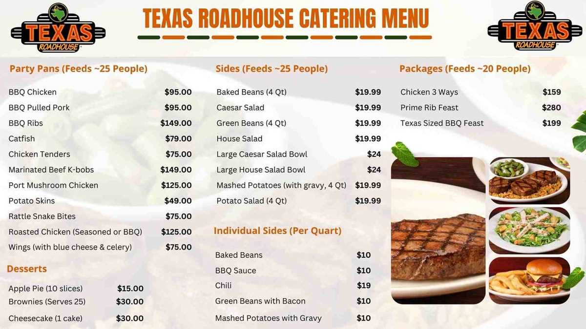 printable texas roadhouse menu