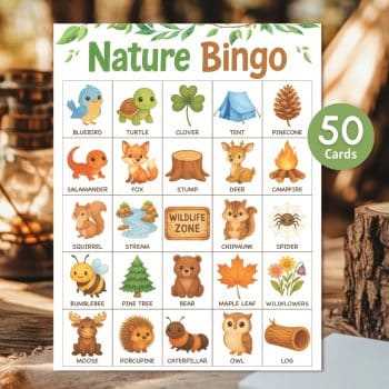nature bingo printables